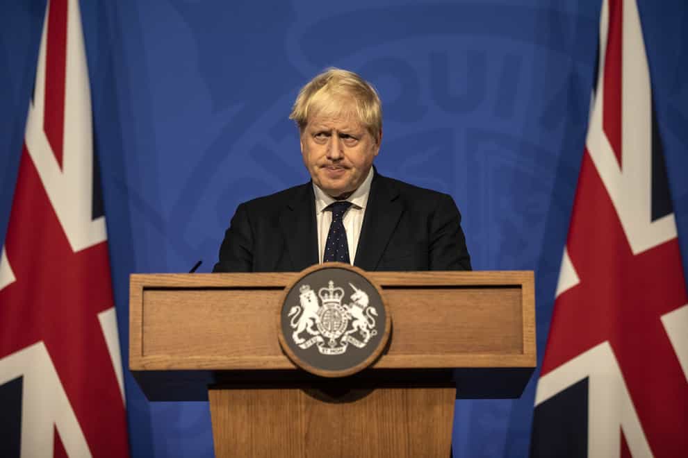 Prime Minister Boris Johnson announced, along with the leaders of the US and Australia, a new defence alliance (Richard Pohle/The Times/PA)