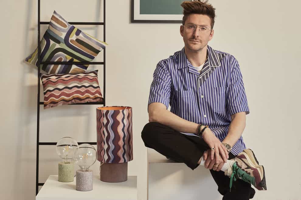 Henry Holland with his new homeware collection with Freemans (Freemans/PA)