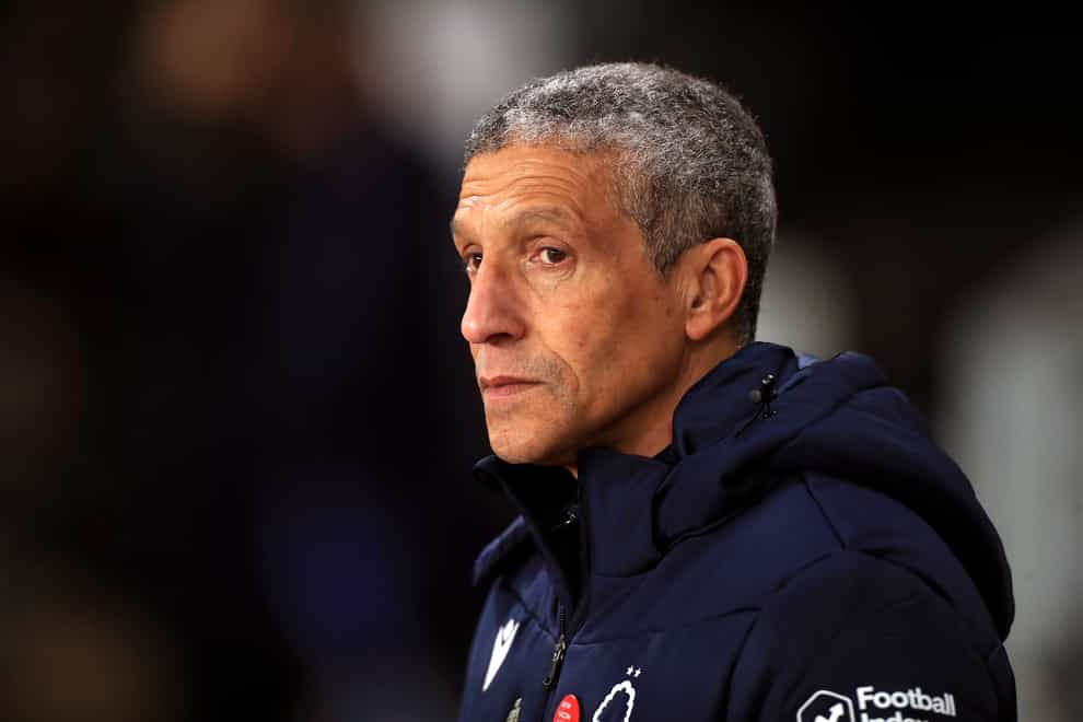Chris Hughton has been sacked as Nottingham Forest boss after less than a year in the role (Mike Egerton/PA)