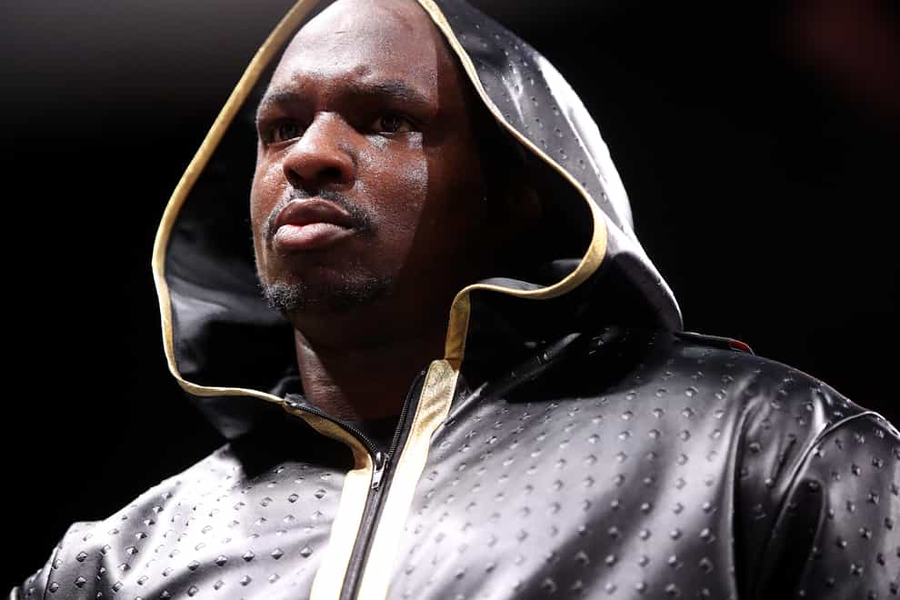 Dillian Whyte returns to the ring next month (Nick Potts/PA)