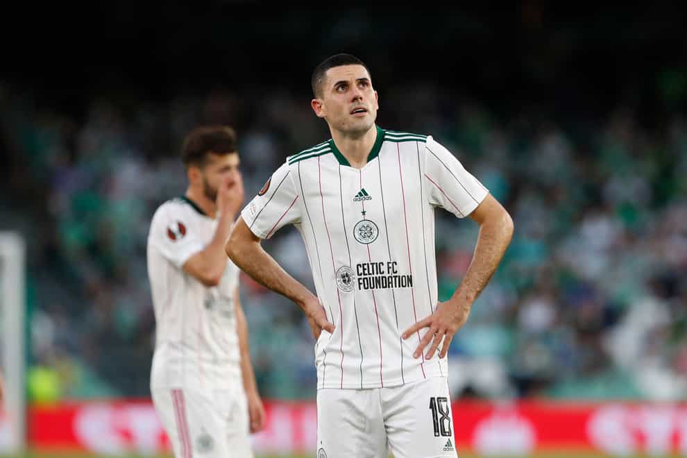 Celtic were beaten by Real Betis in the Europa League (Miguel Morenatti/PA)