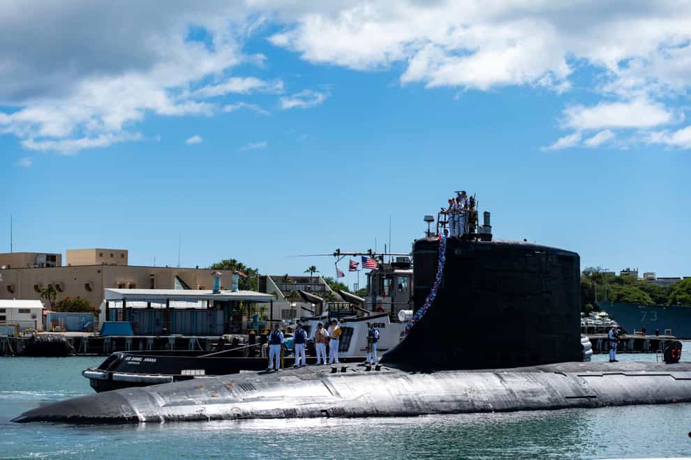 The Virginia-class fast-attack submarine USS Illinois (US Navy/AP)