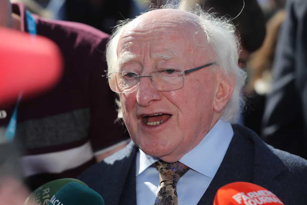 Irish President Michael D Higgins has defended his decision to decline an invitation to a church service marking Northern Ireland’s centenary (Niall Carson/PA)
