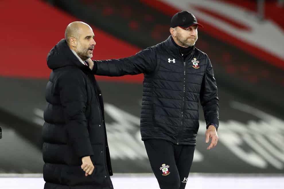 Southampton manager Ralph Hasenhuttl (right) feels Pep Guardiola’s Manchester City side have got it all (Paul Childs/PA)