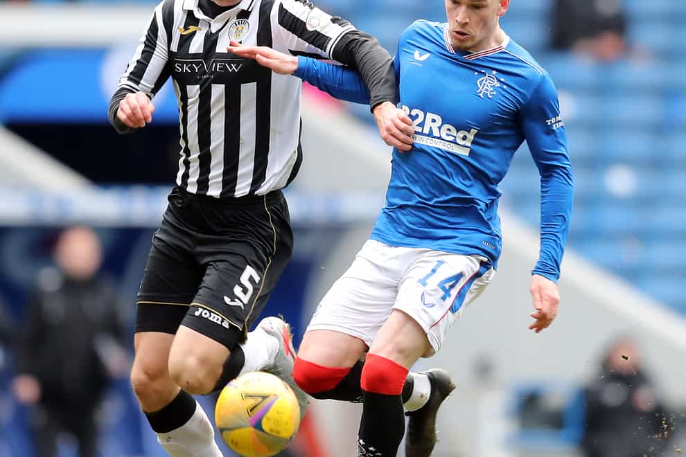Conor McCarthy (left) is keeping his focus on St Mirren (Jane Barlow/PA)