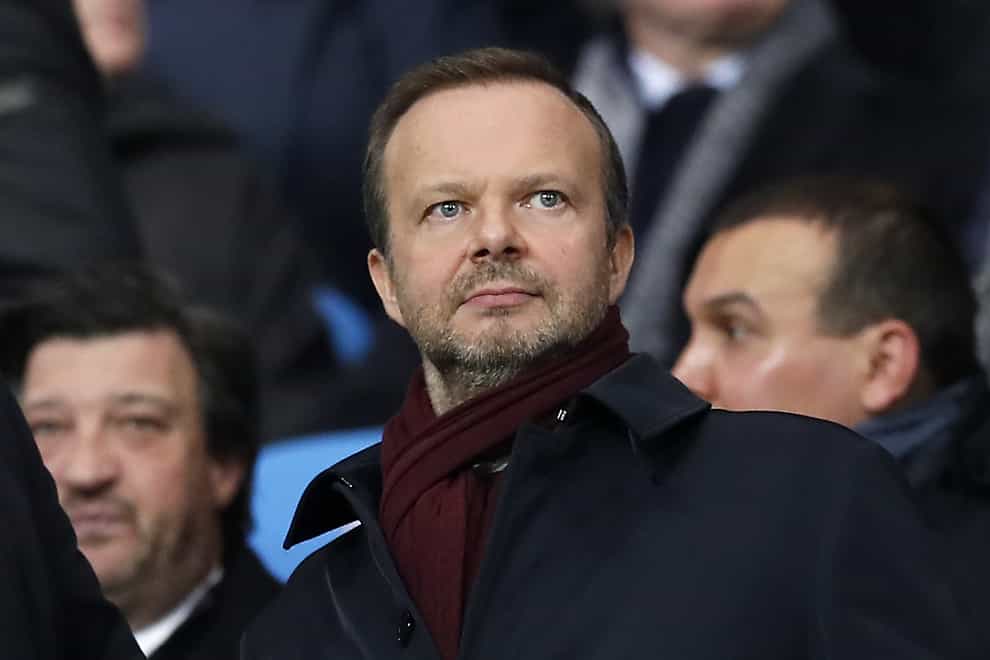Ed Woodward believes Manchester United are on the ‘right track’ (Martin Rickett/PA)