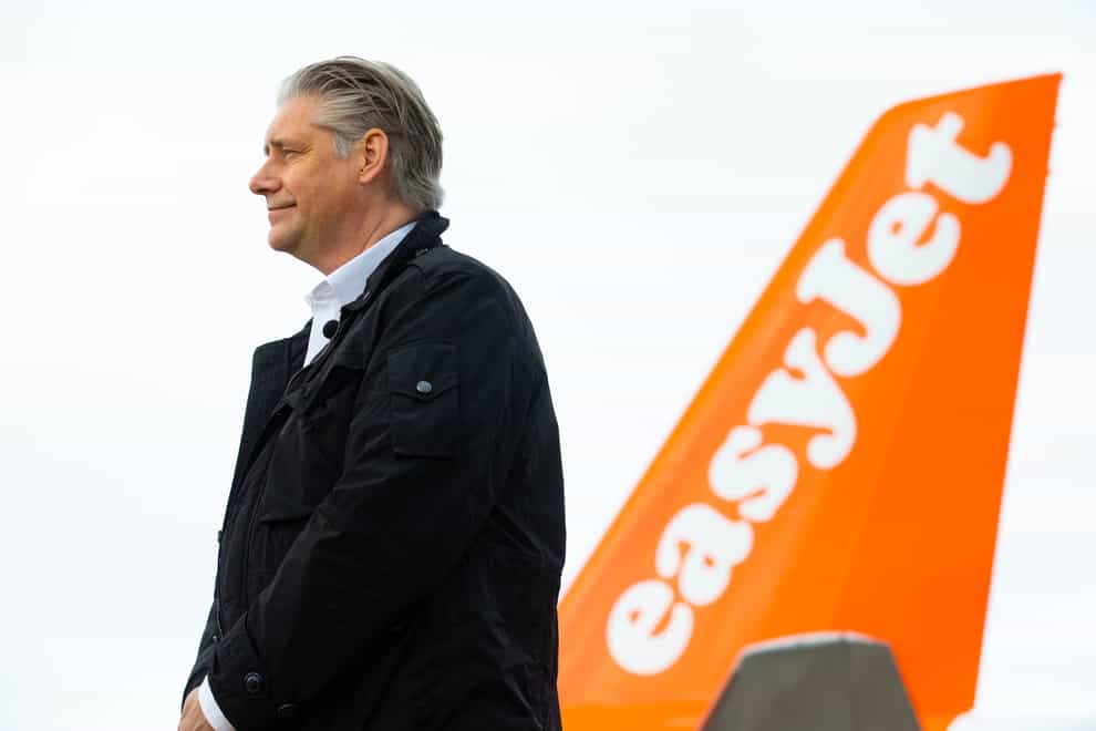 Easyjet CEO Johan Lundgren called for an end to the testing of vaccinated travellers from low-risk countries (PA)