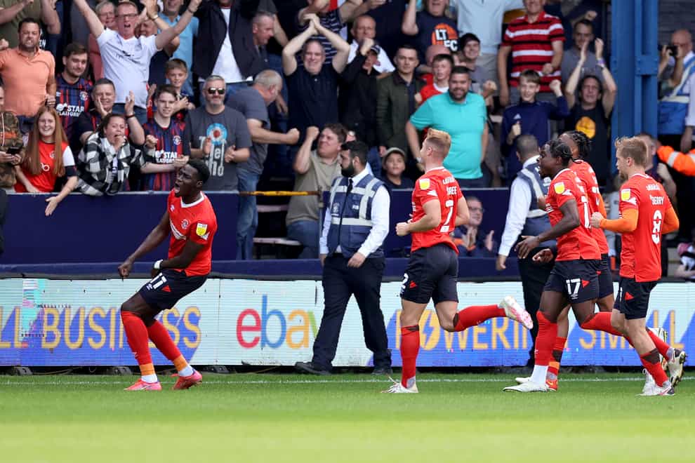 Luton’s three-goal lead was wiped out by Swansea (James Holyoak/PA)