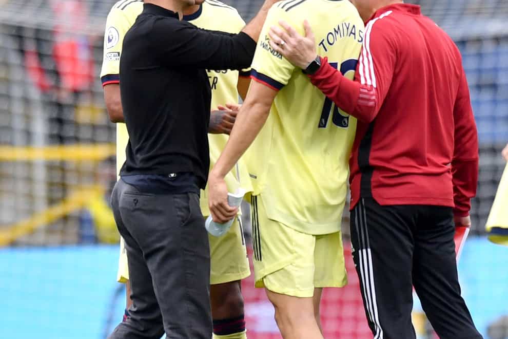 Mikel Arteta’s side won at Burnley (Anthony Devlin/PA)