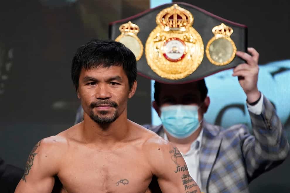 Manny Pacquiao, of the Philippines (John Locher/PA)