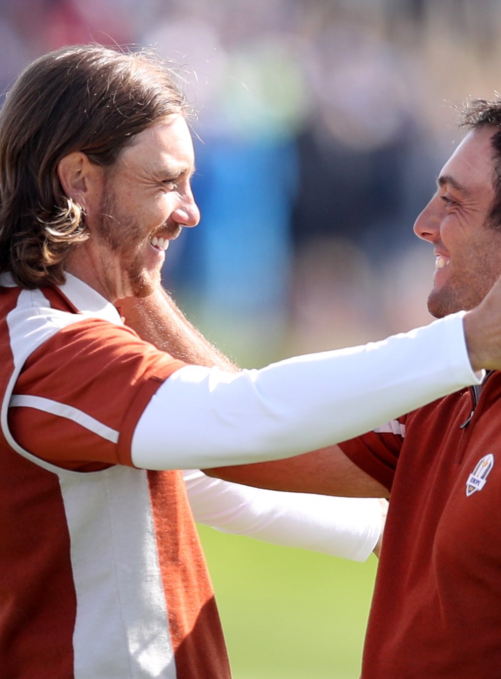 Tommy Fleetwood (left) and Francesco Molinari won all four of their matches in Paris in 2018 (Adam Davy/PA)