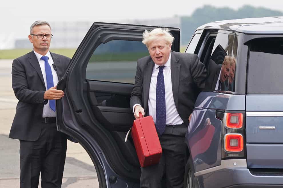 Prime Minister Boris Johnson has arrived in the US (Stefan Rousseau/PA)