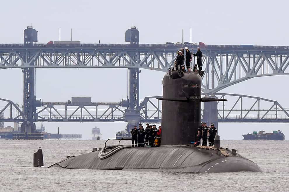 French submarine FNS Amethyste (S605) (US Navy/AP)