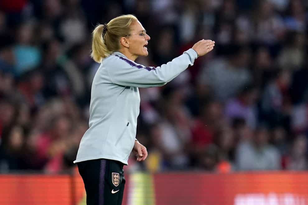 Sarina Wiegman oversaw a comfortable victory over North Macedonia in her first game as England manager (John Walton/PA)