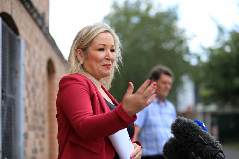 Michelle O’Neill said she planned to visit a hospital to talk to staff (Peter Morrison/PA)