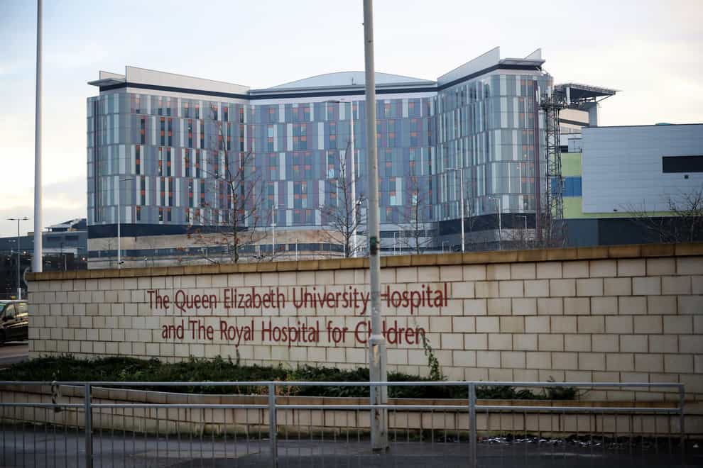 The inquiry is looking into the Queen Elizabeth University Hospital (Jane Barlow/PA)