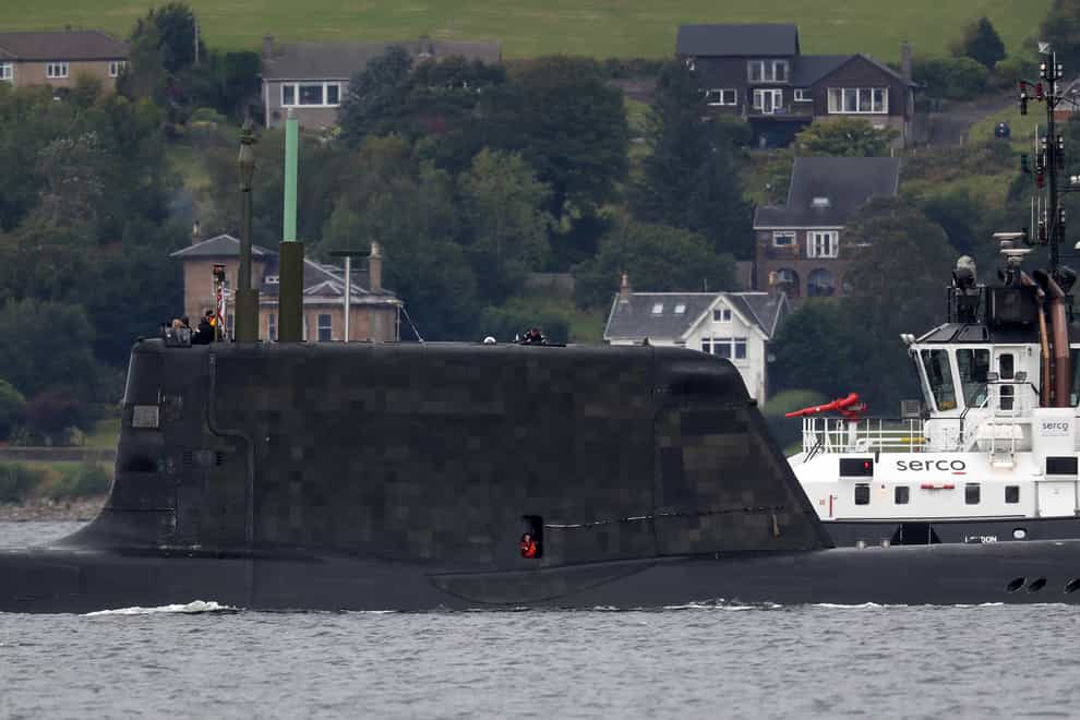 One of the Royal Navy’s seven Astute-class nuclear-powered attack submarines (Andrew Milligan/PA)