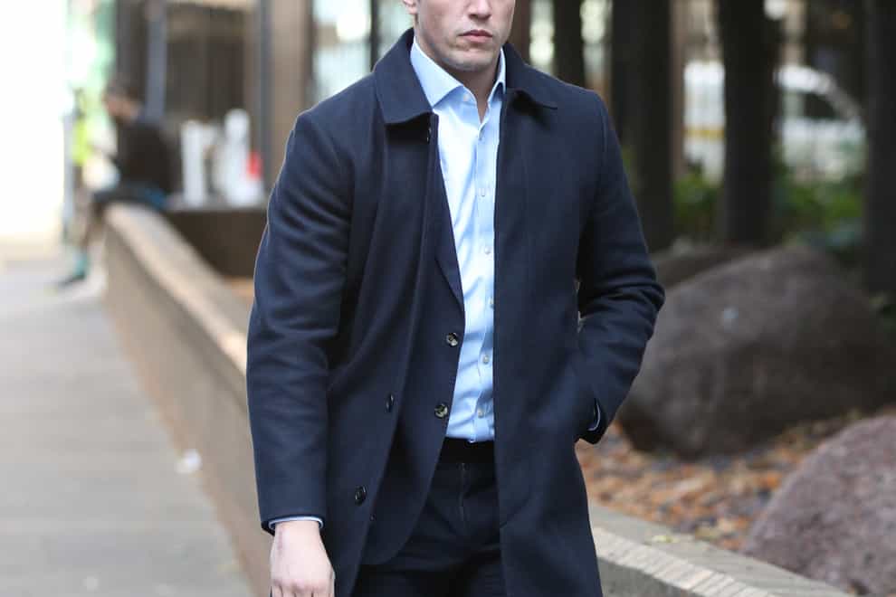 Towie star Lewis Bloor arrives at Southwark Crown Crown (Jonathan Brady/PA)