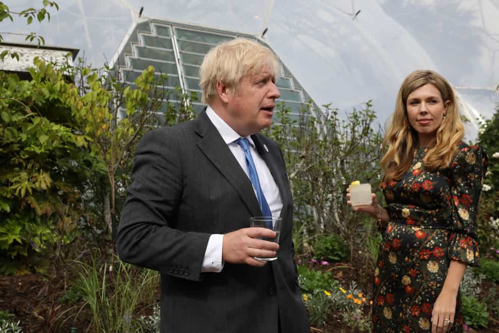 Boris Johnson and Carrie Johnson (The Times/PA)
