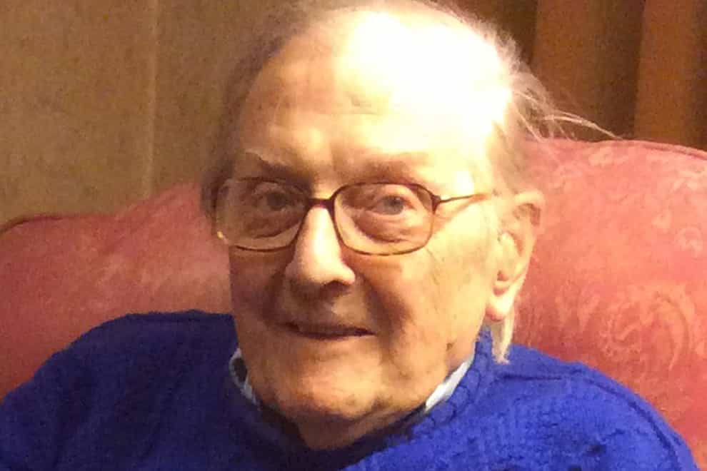 Second World War veteran Peter Gouldstone, 98, who died after he was injured during a violent robbery at his north London home in November 2018. (Metropolitan Police/PA)