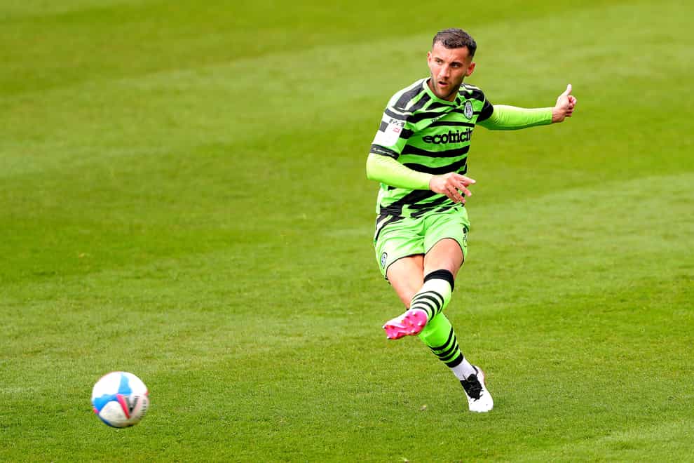 Forest Green defender Baily Cargill has an ankle injury (Tim Markland/PA)