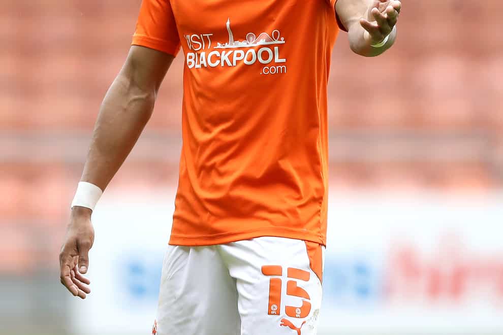 Blackpool’s Demetri Mitchell could make his first senior appearance of the season (Martin Rickett/PA)