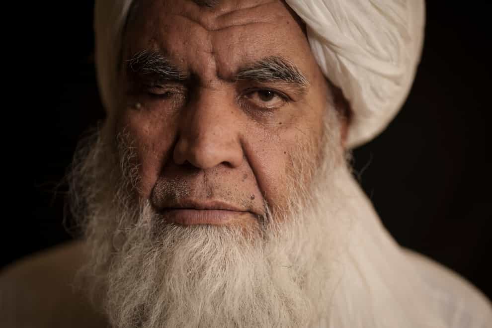 Taliban leader Mullah Nooruddin Turabi in Kabul, Afghanistan (Felipe Dana/AP)