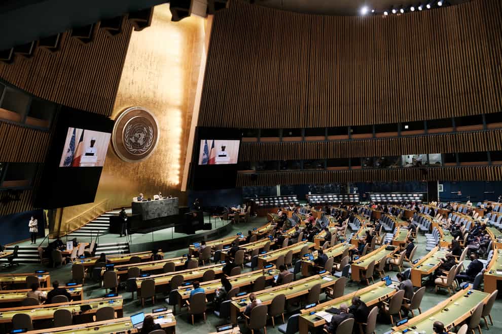 The UN General Assembly is taking place in New York (Spencer Platt/Pool Photo via AP)