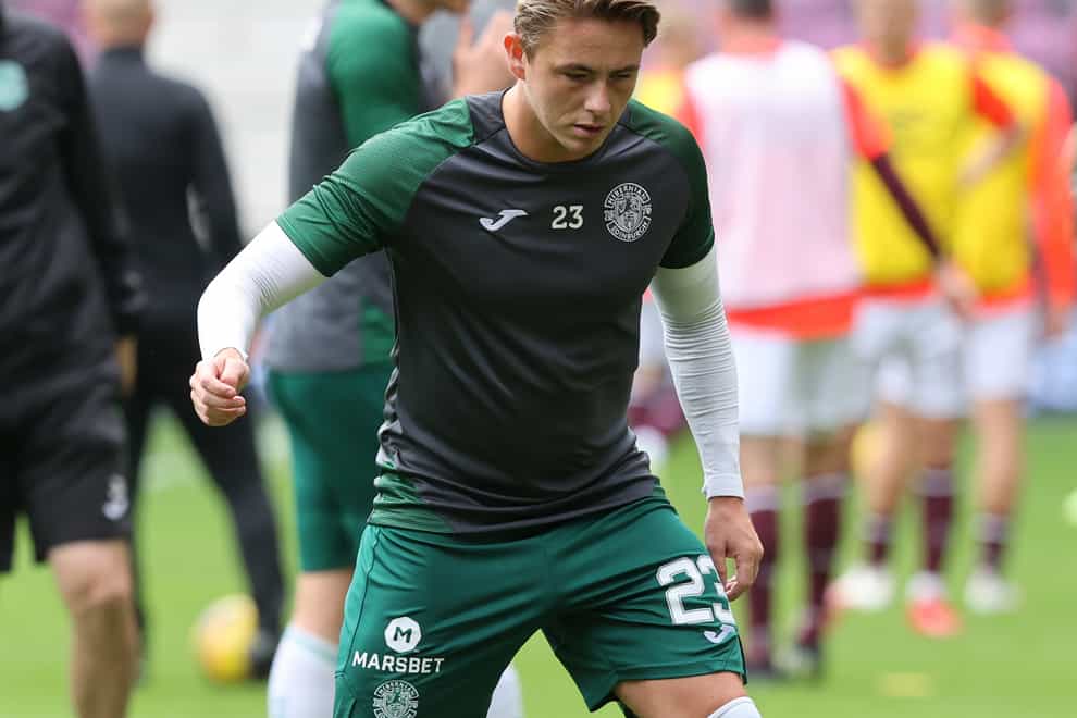 Scott Allan made his first domestic start for Hibs in more than a year (Jeff Holmes/PA)