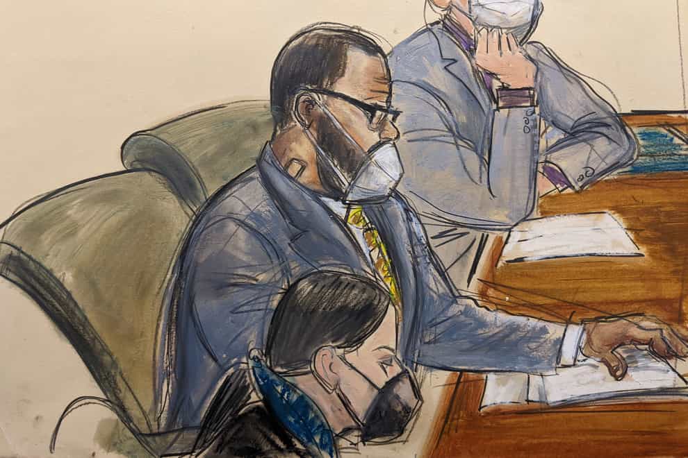 R Kelly is on trial in New York (Elizabeth Williams/AP)
