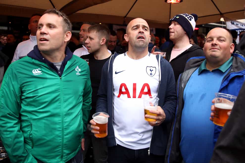 Football fans could be allowed to drink at matches if the recommendations of a fan-led review are accepted (Adam Davy/PA)