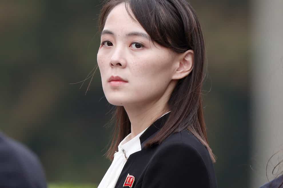 Kim Yo Jong, sister of North Korea’s leader Kim Jong Un, has said the country is willing to resume talks with South Korea if it lifts hostility on her country (Jorge Silva/Pool Photo via AP, File)