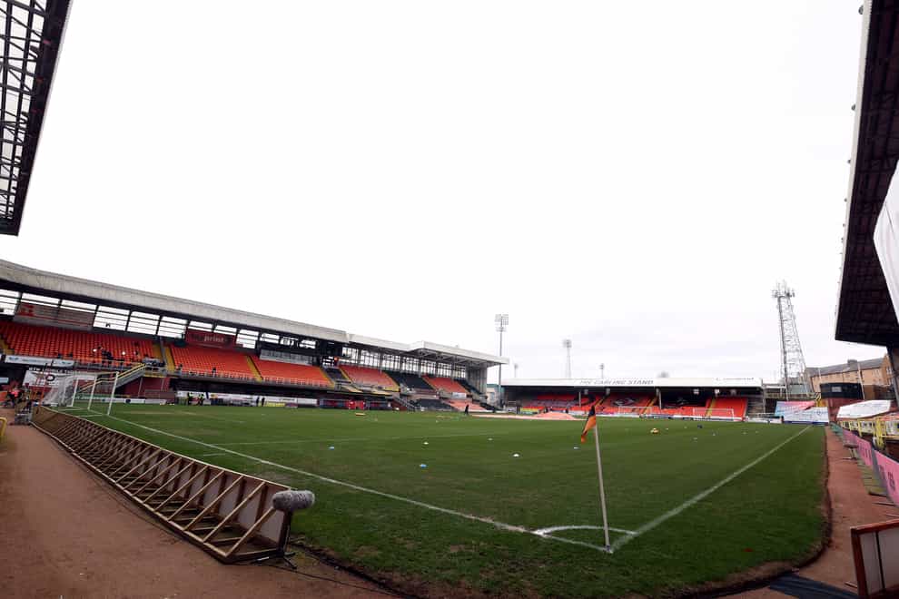 Tam Courts has taken encouragement from Dundee United’s last two displays at Tannadice. (Jeff Holmes/PA)