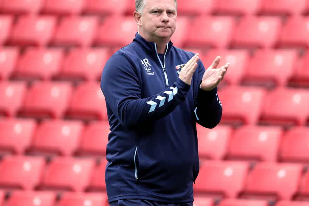 Coventry manager Mark Robins was delighted with his side’s win (Richard Sellers/PA)