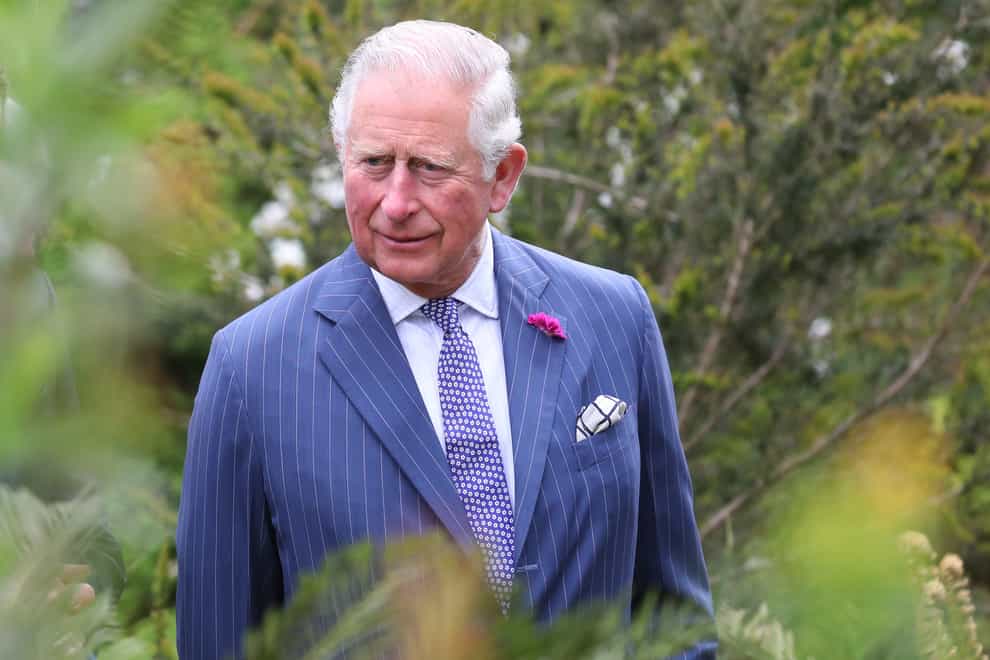 The Prince of Wales during a visit to National Botanic Gardens, Kilmacurragh, in Ireland (Chris Jackson/PA)