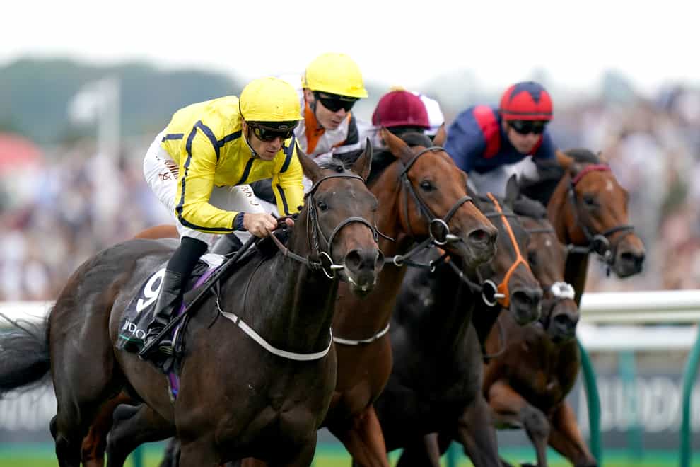 Perfect Power (left) got the best of a bunch finish to the Middle Park Stakes (Tim Goode/PA)