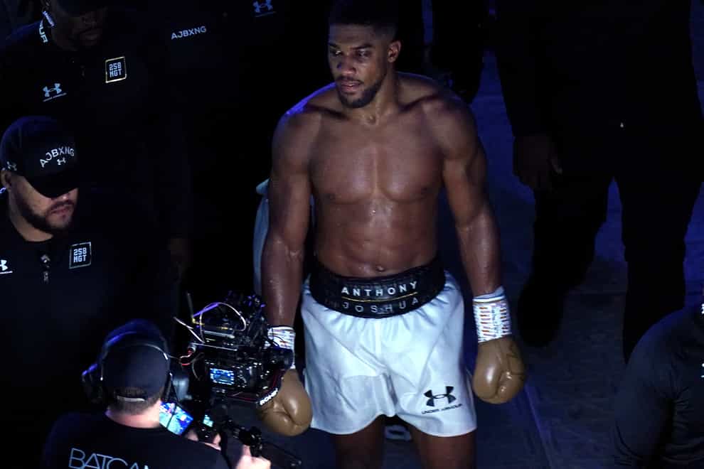 Anthony Joshua walked out of the ring after his defeat (Nick Potts/PA)