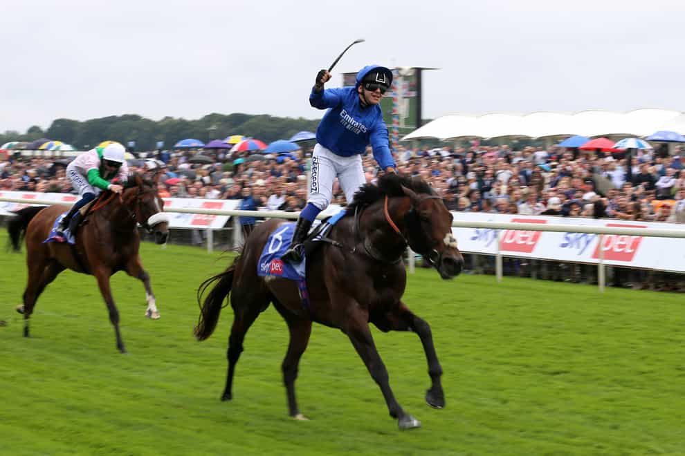 Real World and Marco Ghiani winning at York (Nigel French/PA)