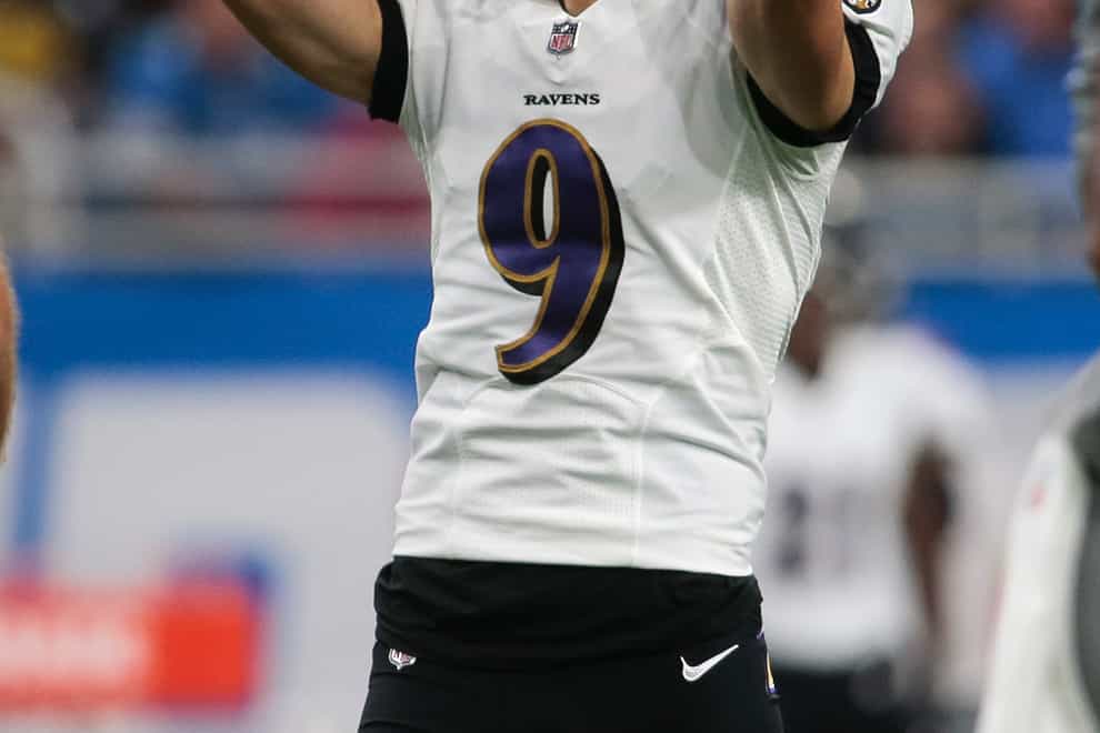 Justin Tucker made NFL history on Sunday (Tony Ding/AP)