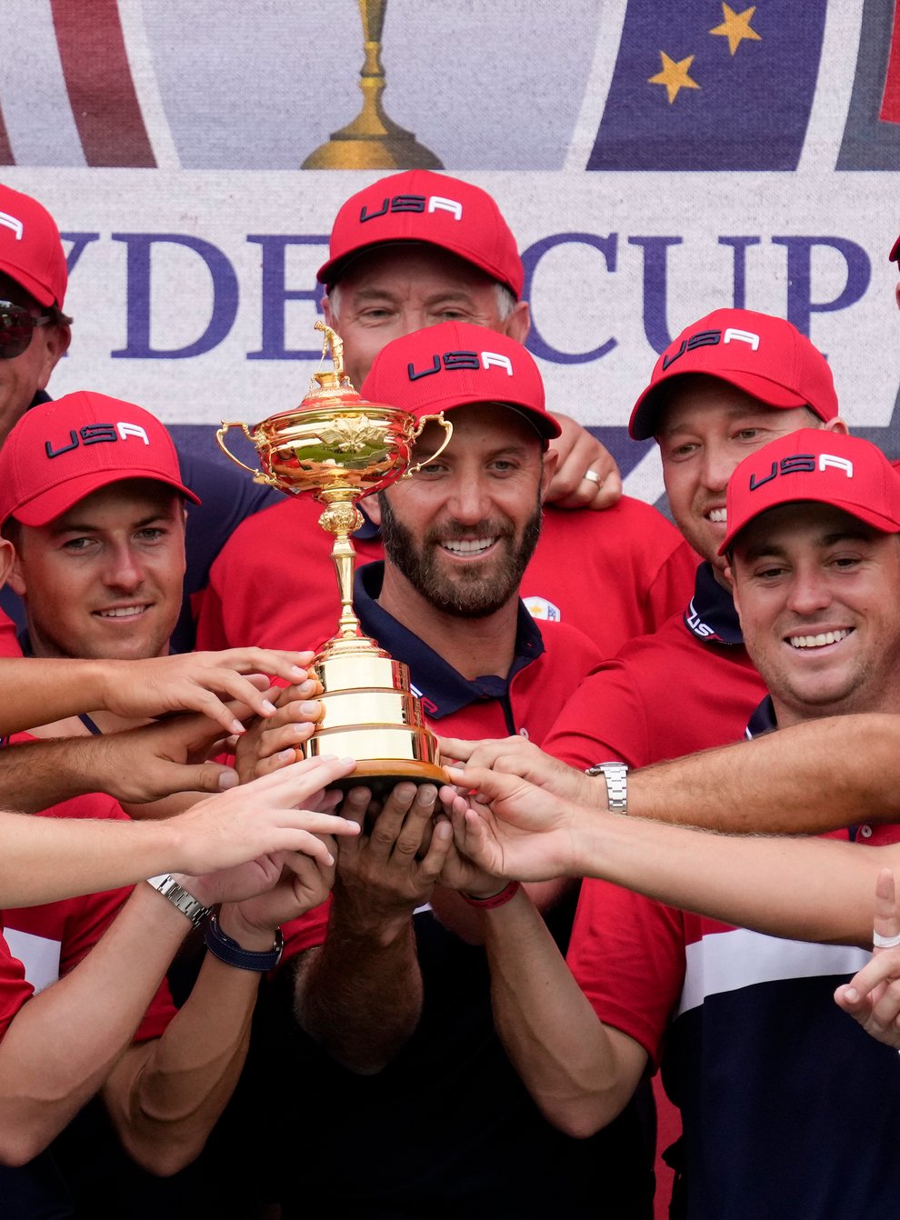 Europe suffered a crushing defeat in their defence of the 43rd Ryder Cup at Whistling Straits, losing by a record margin to a dominant United States side (Ashley Landis/AP)