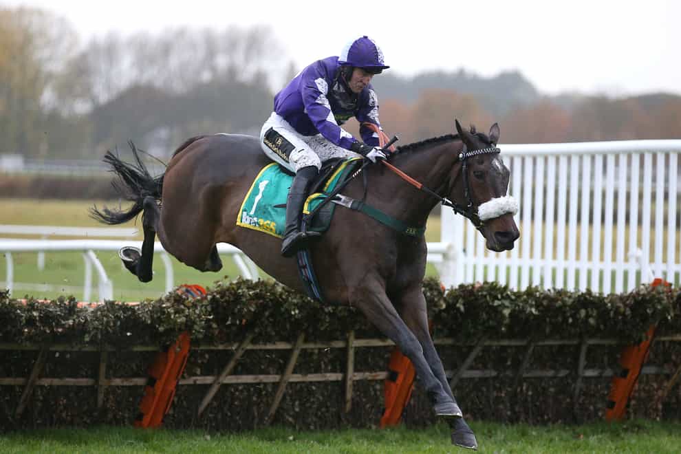 Lady Buttons ridden by Adam Nicol wins The bet365 Mares Hurdle Race during day two of the Bet365 meeting at Wetherby Racecourse (Nigel French/PA)