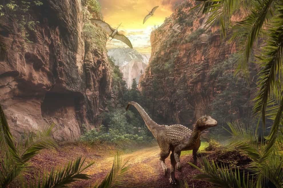 The rise of dinosaurs was helped by volcanic eruptions, research suggests (University of Birmingham/PA)