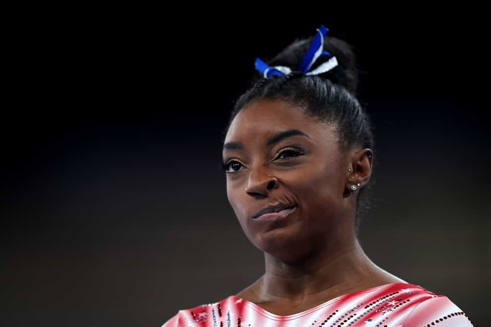 American gymnast Simone Biles has struggled with her mental health (Mike Egerton/PA)