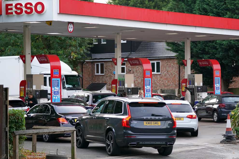 Average UK fuel prices prices remain stable (Jacob King/PA)