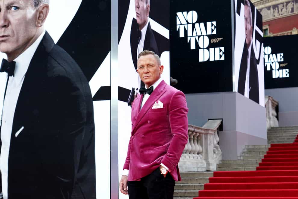 Daniel Craig attending the World Premiere of No Time To Die (Ian West/PA)
