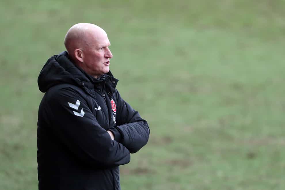Simon Grayson’s Fleetwood earned a point at MK Dons (Richard Sellers/PA)