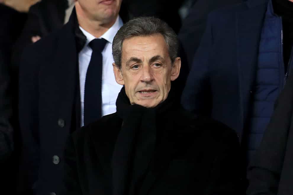 Former French president Nicolas Sarkozy (Mike Egerton/PA)