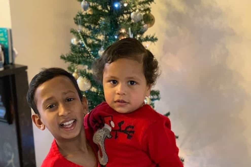 Brothers 10-year-old Sanjay and 23-month-old Pawanveer Singh who died in the crash in Wolverhampton (West Midlands Police/PA)