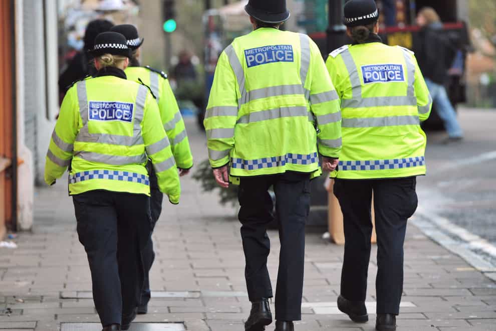 The Metropolitan Police are to deploy more officers on the beat in public places (Anthony Devlin/PA)