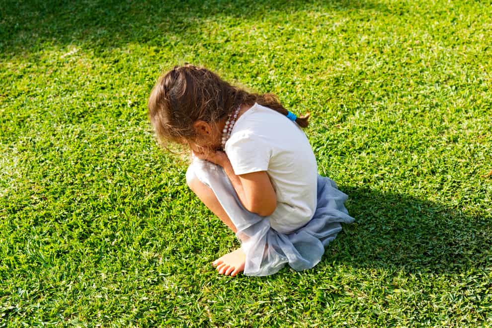 Stock image of a young girl having a tantrum (Alamy/PA)